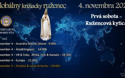 Prvá sobota globálna ružencová kytica Ježiš ľudstvu, 04.11.2023