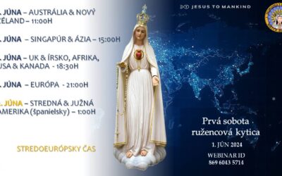Prvá sobota globálna ružencová kytica Ježiš ľudstvu, 01.06.2024